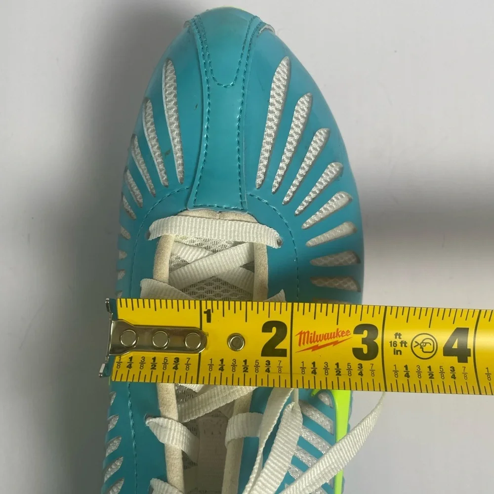 Nike Women's Rival Sister Blue Green Track and Field Running Cleats Shoes Sz 9.5